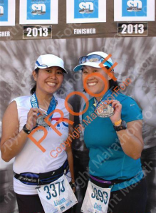 2013 San Diego Half Marathon FINISHERS...BOTH of us PR'd! 